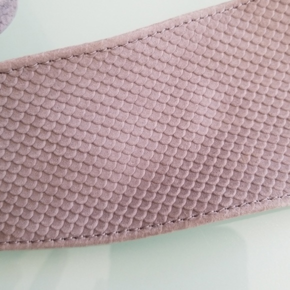 Anthropologie Brinna gray suede leather wrap belt
